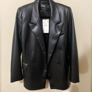 Leather Zara blazer